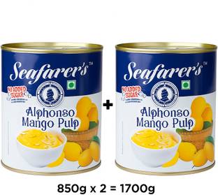 Seafarer's Alphonso Mango Pulp, 1700g (850g x 2) Fruits