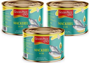 Golden Prize Mackerel in Oil, 200g (Pack of 3) Sea Foods