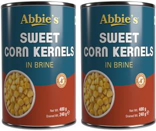Abbie's Sweet corn kernel in brine 400g pack of 2 Corn