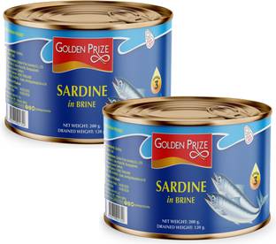 Golden Prize Sardine In Brine 200 Gms Each Sea Foods