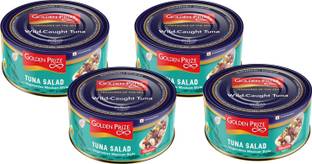 Golden Prize Tuna Salad with Vegetables Mexican Style 185Gms Each - Pack of 4 Units Sea Foods