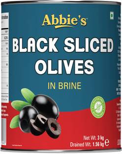 Abbie's Black sliced Olive 3kg Tin A10 Olives