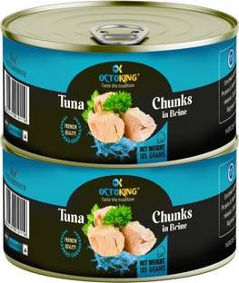 Octoking Tuna Chunks in Brine 185g x 2 Sea Foods