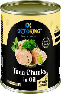 Octoking Tuna Chunks in Vegetable Oil 425gm Sea Foods