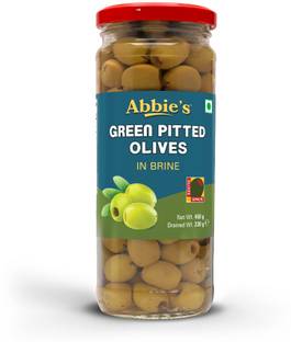 Abbie's Green PItted Olive 450g pack of 1 Olives