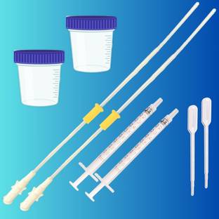 Krishco IUI CANNULA KIT- with 17 Cm CANNULA AND CONTAINER Intravenous  Cannula