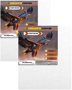 Fast Rush Premium Canvas Board 2(8x10) Canavs pennel Cotton Soft Touch Acrylic Primed Board (Set of 2)