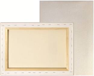Siona Crafts Canvas (12 X18) Polycotton Grain Stretched Stretched Canvas Board (Set of 1)