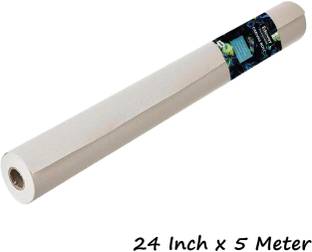 Eduway 7 oz. Cotton Canvas Roll 24 Inch x 5 Meter for Painting, Artist Series Cotton Medium Grain Canvas Roll (Set of 1)