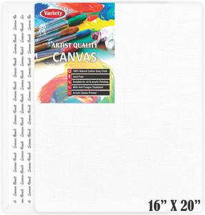 VARIETY 16 X 20 CANVAS BOARD Cloth Medium Grain Board Canvas (Set of 1)