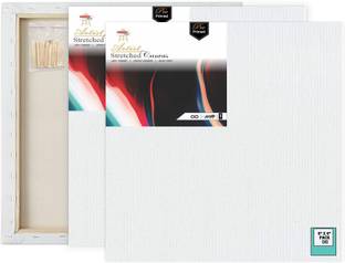 VARIETY 6"X 6" PRE STRETCHED CANVAS ARTIST GRADE TRIPLE LAYER PRIMED Cotton Medium Grain Stretched Canvas Board, Board Canvas, Pre Stretched Canvas, Canvas Pad (Set of 2)