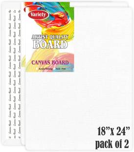 Variety Canvas 18 X 24 CANVAS BOARD Cotton Medium Grain Board Canvas (Set of 2)