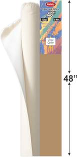 VARIETY 48" X 5 MTR CANVAS ROLL Cloth Medium Grain Canvas Roll (Set of 1)