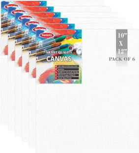VARIETY 10 X 12 BOARD CANVAS Cloth Medium Grain Board Canvas (Set of 6)