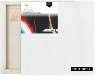 VARIETY 10"X 10" PRE STRETCHED CANVAS ARTIST QUALITY TRIPLE LAYER Cotton Medium Grain Stretched Canvas Board, Board Canvas, Pre Stretched Canvas, Canvas Pad (Set of 1)