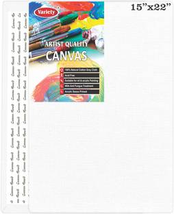 VARIETY 15" X 22" CANVAS BOARD Cotton Medium Grain Board Canvas (Set of 1)
