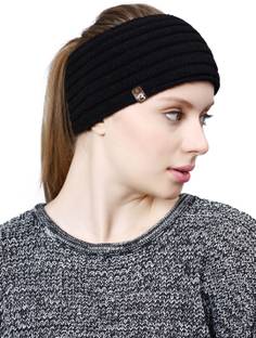 Intelligent Winter Knitted Earwarmer Bandana Headband (Black) Head Band
