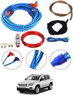 AYW 4 Gauge Amplifier Wiring Insllation Kit For Compass JEEP 2016 Two Class B Car Amplifier