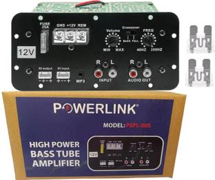 Powerlink 12V Dual Channel 120W Car Multi Channel Amplifier Stereo,(2 FUSE INCLUDED) Mono Class AB Car Amplifier