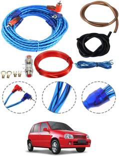 AYW 4 Gauge Amplifier Wiring Insllation Kit For Zen Maruti Suzuki 2004 Two Class B Car Amplifier