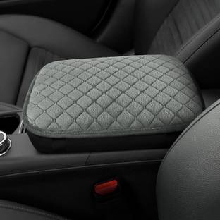 Edylinn Center Console Arm-rest Cover Pad Universal Fit 7d Grey Car Armrest Cover