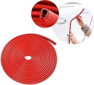 carfrill Car Door Edge Guards, Red, 5 MTR, Fits Most Vehicles, No Glue, Fade-Resistant Car Beading Roll For Door