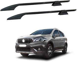 Shopone Car Stylish Roof Rails (Drill Free) in Rocket Curve Design in Black Colour_69 Car Beading Roll For Hood