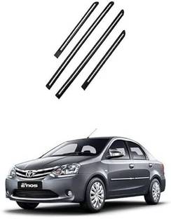 CARSHADE Side Beading Moulding Compatible For Toyota Etios Set of 4 Car Beading Roll For Door