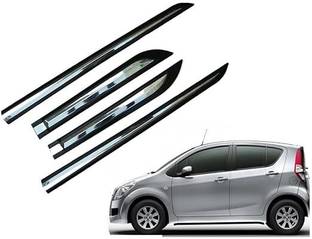 CARSHADE Half Chrome Side Beading Side Cladding Protector For Maruti Ritz Set of 4 Car Beading Roll For Door