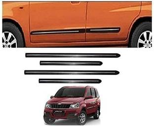 CARSHADE Black with Chrome Line Strip Car Side Beading for Xylo (Set of 4 Pieces) Car Beading Roll For Door
