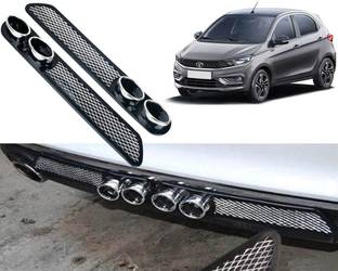 Selifaur Car Rear Dual Tip Bumper Lip Diffuser For_ Tiago 2022 Car Beading Roll For Bumper