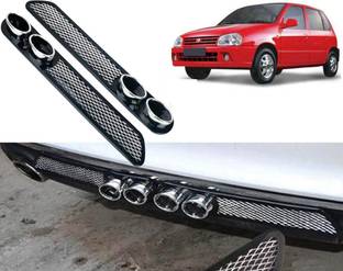 Selifaur Car Rear Dual Tip Bumper Lip Diffuser For_ Zen Car Beading Roll For Bumper