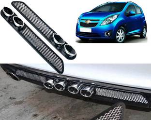 Selifaur Car Rear Dual Tip Bumper Lip Diffuser For_ Beat Type-1 Car Beading Roll For Bumper