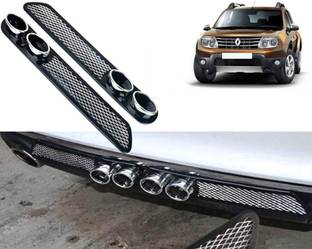 Selifaur Car Rear Dual Tip Bumper Lip Diffuser For_ Duster Car Beading Roll For Bumper