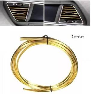 H-Jarkes Ac Vent Chrome Gold Edge Guard 5Meter Car Beading Roll For Door