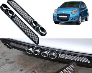 Selifaur Car Rear Dual Tip Bumper Lip Diffuser For_ A-Star Car Beading Roll For Bumper