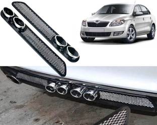 Selifaur Car Rear Dual Tip Bumper Lip Diffuser For_ Rapid Car Beading Roll For Bumper