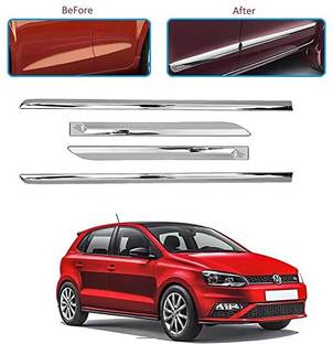 CARSHADE Full Chrome Side Beading Protector for VOLKSWAGEN Polo Model Car Beading Roll For Door