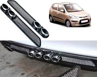 Selifaur Car Rear Dual Tip Bumper Lip Diffuser For_ I10 Type-1 Car Beading Roll For Bumper