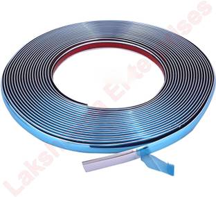 Lakshmina Enterprises Side Beading Roll Car Exterior Decorating & Styling Strips 12MM 3 Meter Car Beading Roll For Grill and Garnish Cover, Window, Door, Bumper, Trunk, Hood