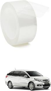 PRTEK Car Door Transparent Seal Strip Door Edge Guard Bumper Cover Strips Entry Sill Scuff Plate Invisible Door Anti-Scratch Waterproof (1.9 Inch x 5metre) A72 Car Beading Roll For Window, Bumper, Door