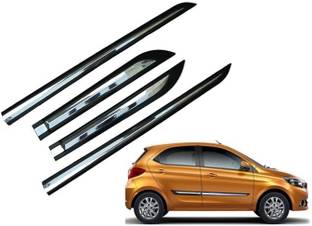 CARSHADE Half Chrome Side Beading Side Cladding Protector For Tata Tiago Set of 4 Car Beading Roll For Door