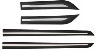 JAI Side Door Beading/Side Cladding/Door Protector Black with Chrome Car Beading Roll For Door