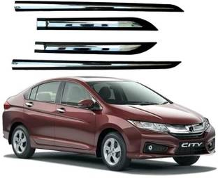 CARSHADE Half Chrome Side Beading Side Cladding Protector For Honda City IV-Tec Set of 4 Car Beading Roll For Door