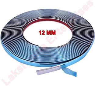 Lakshmina Enterprises Side Beading Roll Car Exterior Decorating & Styling Strips 12MM 3 Meter Car Beading Roll For Grill and Garnish Cover, Window, Door, Bumper, Trunk, Hood
