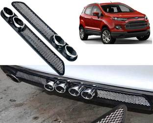Selifaur Car Rear Dual Tip Bumper Lip Diffuser For_ Ecosport Car Beading Roll For Bumper