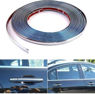 QNJL Side Window Chrome Beading Roll Custom Plated Decoration Trim Strip Line Car Car Beading Roll For Grill and Garnish Cover, Bumper, Window, Door, Window Sill