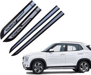 Kunj Autotech Car Door Side Beading Moulding for Cre ta all Models Set of 4 Pieces Car Beading Roll For Door