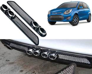 Selifaur Car Rear Dual Tip Bumper Lip Diffuser For_ Figo Type-2 Car Beading Roll For Bumper