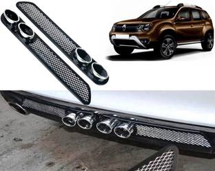 Selifaur Car Rear Dual Tip Bumper Lip Diffuser For_ Duster 2016 Car Beading Roll For Bumper